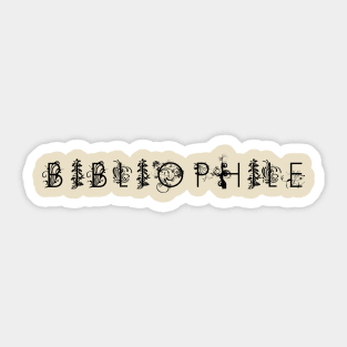 Bibliophile Sticker